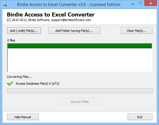 Launch Access to Excel Converter
