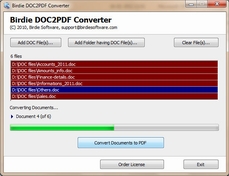 Birdie DOC 2 PDF Converter to Convert Unlimited DOC to PDF file