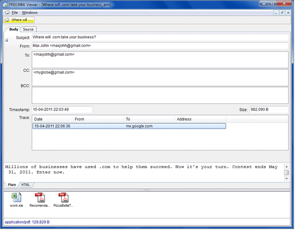 DBX Reader Pro Screenshot