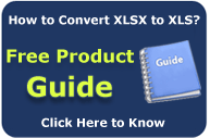 Free Product Guide for XLSX to XLS Converter