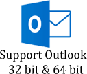 Software supports Outlook 2016 (32-bit)