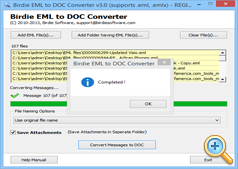 EML to DOC Conversion done