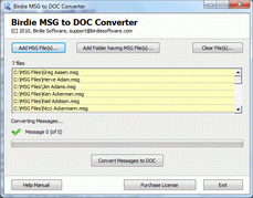 Convert MSG File to Word with MSG to DOC Converter