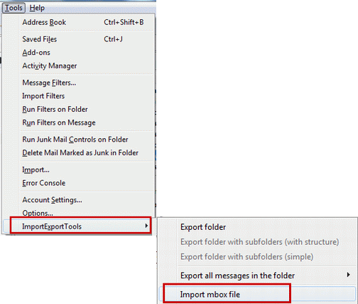 Import DreamMail Emails to Thunderbird