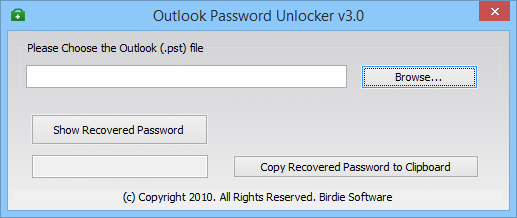 Outlook Password Unlocker