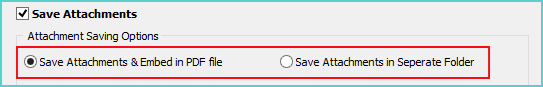 Select WLM Attachment saving option