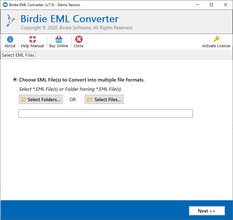 Add EML Folder