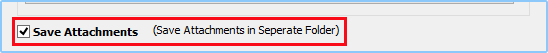 Save Attachments option