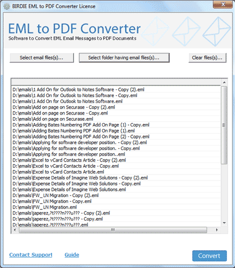 Windows 8 Birdie EML to PDF Converter full