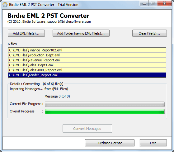 Import EML to Outlook 2010 PST software