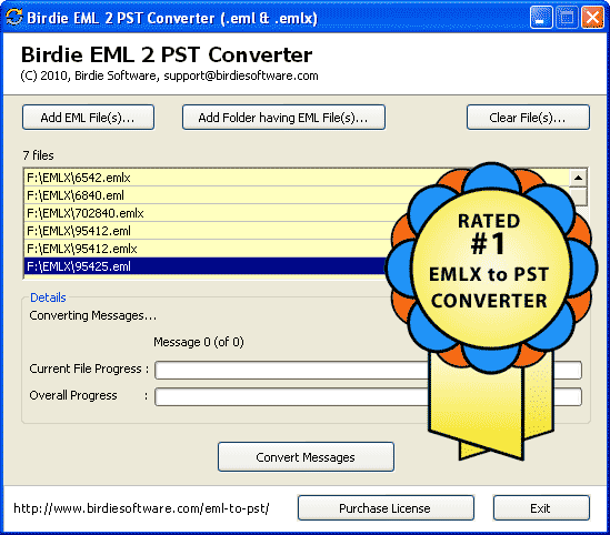 EML Emails to PST File Converter screenshot