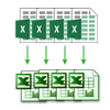 Save each file in separate XLS file