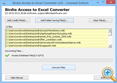 Convert multiple .mdb Files