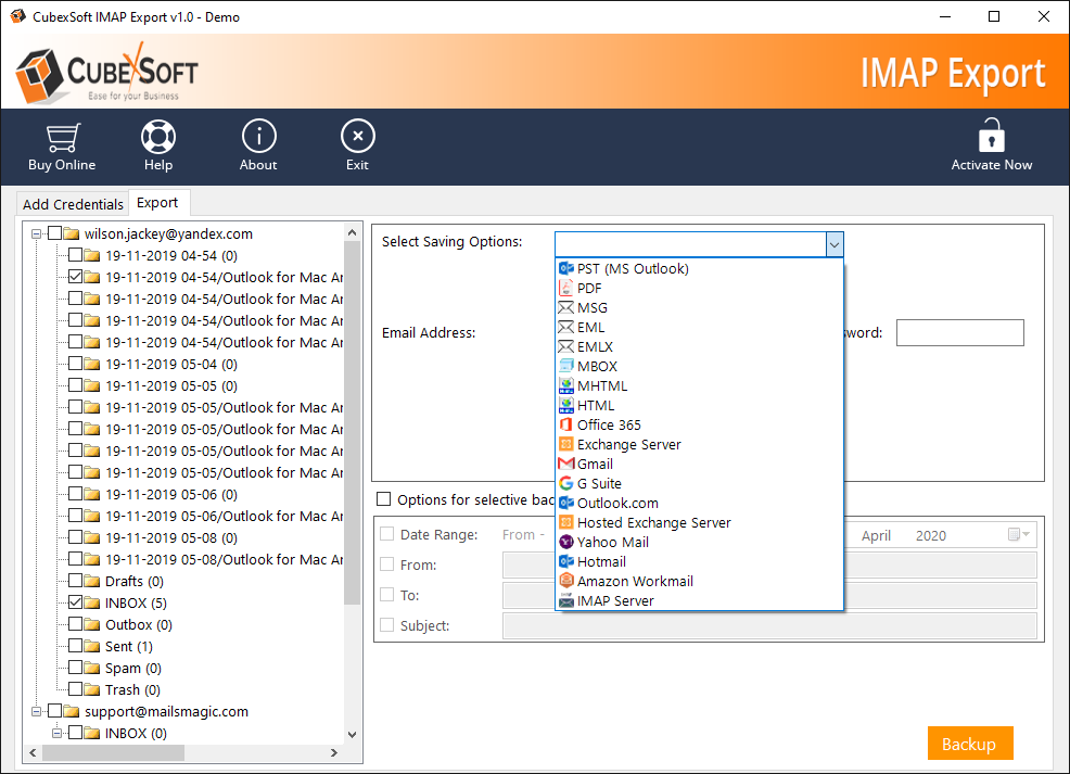 select output format