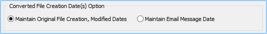 Option for Converted File Creation date