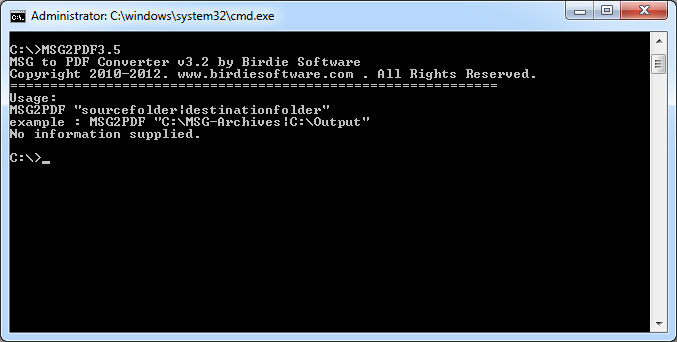MSG to PDF Command Line 6.7 full